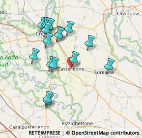 Mappa Via Fonduli, 26012 Castelleone CR, Italia (7.48647)