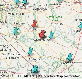 Mappa Via Rodiani, 26012 Castelleone CR, Italia (21.2505)