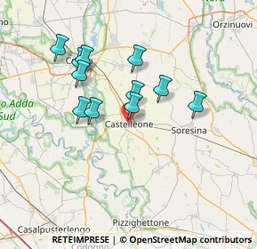 Mappa Via Rodiani, 26012 Castelleone CR, Italia (6.19)