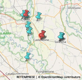 Mappa Via Rodiani, 26012 Castelleone CR, Italia (6.72833)