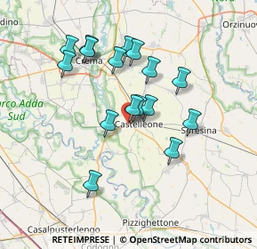 Mappa Castelleone Fustagno, 26012 Castelleone CR, Italia (6.33625)