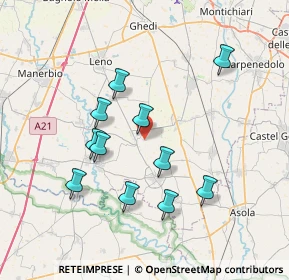 Mappa Via Guglielmo Marconi, 25023 Gottolengo BS, Italia (6.88091)