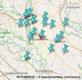 Mappa Via Lamme, 26012 Castelleone CR, Italia (7.2545)