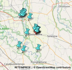 Mappa Via S. Giovanni Bosco, 26012 Castelleone CR, Italia (6.144)
