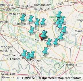 Mappa Strada Statale Paullese, 26012 Castelleone CR, Italia (12.4345)