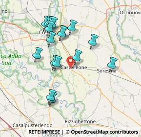 Mappa Strada Statale Paullese, 26012 Castelleone CR, Italia (7.29059)