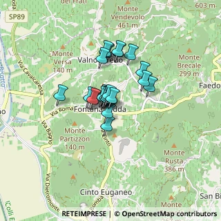 Mappa Via Cavour, 35030 Cinto Euganeo PD, Italia (0.512)