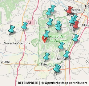 Mappa Via Roma, 35030 Cinto Euganeo PD, Italia (9.162)