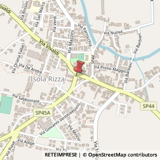 Mappa Via degli Alpini, 32, 37050 Isola Rizza, Verona (Veneto)