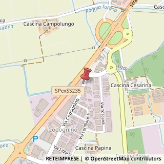 Mappa Via Codognino,  48, 26854 Cornegliano Laudense, Lodi (Lombardia)