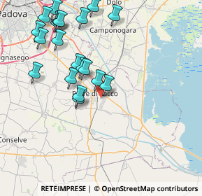 Mappa Via Ungheria, 35028 Piove di sacco PD, Italia (8.7085)