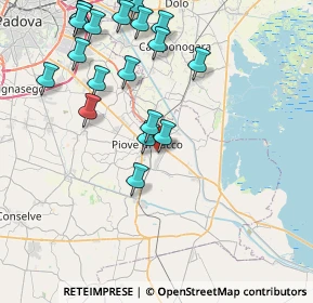 Mappa Via Ungheria, 35028 Piove di sacco PD, Italia (9.364)