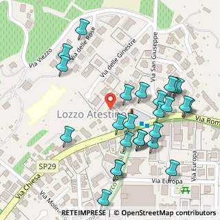 Mappa Piazza V. Emanuele II, 35034 Lozzo Atestino PD, Italia (0.13077)
