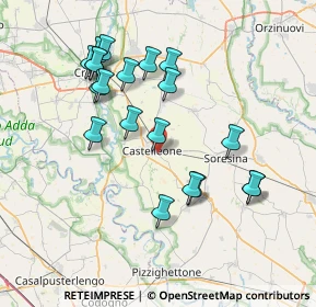 Mappa Via per Corte Madama, 26012 Castelleone CR, Italia (7.43)