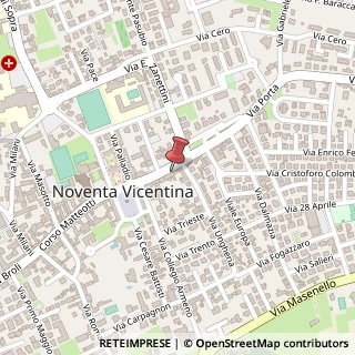 Mappa Via Carlo Porta, 46, 36025 Noventa Vicentina, Vicenza (Veneto)