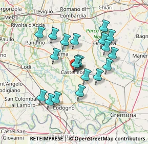 Mappa Via Cantarane, 26012 Castelleone CR, Italia (12.3305)