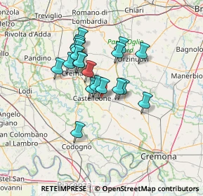 Mappa Via Pellegra, 26012 Castelleone CR, Italia (10.8215)