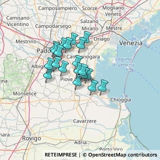 Mappa Via Gelsi, 35028 Piove di sacco PD, Italia (9.6955)