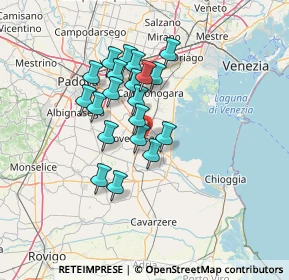 Mappa Via Gelsi, 35028 Piove di sacco PD, Italia (10.8695)