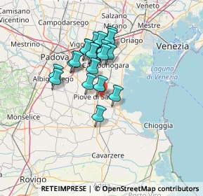 Mappa Via Gelsi, 35028 Piove di sacco PD, Italia (10.8235)