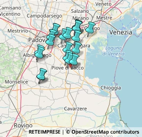 Mappa Via Gelsi, 35028 Piove di sacco PD, Italia (11.3805)