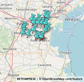 Mappa Via Gelsi, 35028 Piove di sacco PD, Italia (10.3765)