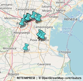 Mappa Via Gelsi, 35028 Piove di sacco PD, Italia (11.46)