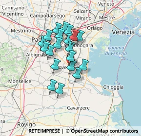 Mappa Via Michiel, 35028 Piove di Sacco PD, Italia (10.3455)
