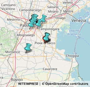 Mappa Via Michiel, 35028 Piove di Sacco PD, Italia (11.4175)