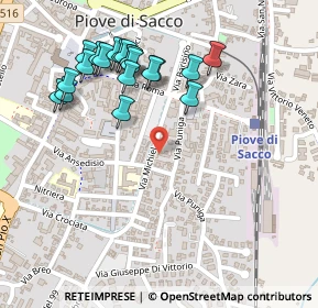 Mappa Via Michiel, 35028 Piove di Sacco PD, Italia (0.262)