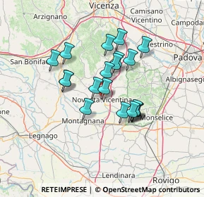 Mappa Via Zanettini, 36025 Noventa Vicentina VI, Italia (10.66842)