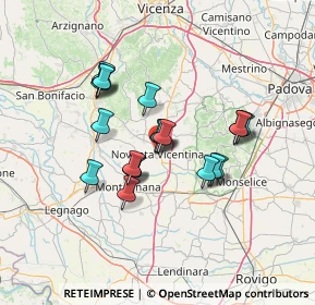 Mappa Via Zanettini, 36025 Noventa Vicentina VI, Italia (11.204)