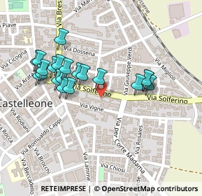 Mappa Via Solferino, 26012 Castelleone CR, Italia (0.225)