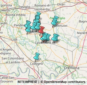 Mappa Via Solferino, 26012 Castelleone CR, Italia (10.216)