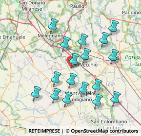 Mappa Via lombardia, 26857 Salerano sul Lambro LO, Italia (7.42529)