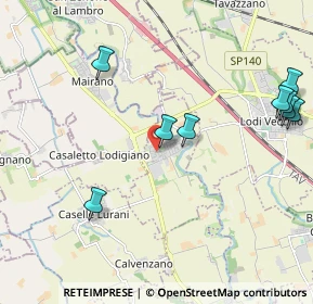 Mappa Via lombardia, 26857 Salerano sul Lambro LO, Italia (3.00769)