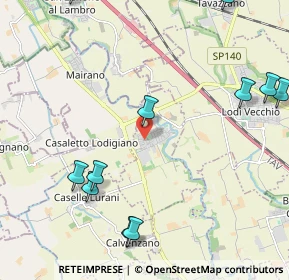 Mappa Via lombardia, 26857 Salerano sul Lambro LO, Italia (2.96917)