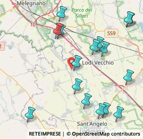 Mappa Via lombardia, 26857 Salerano sul Lambro LO, Italia (4.89813)