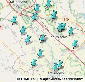 Mappa Via lombardia, 26857 Salerano sul Lambro LO, Italia (4.2885)