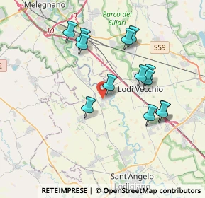 Mappa Via lombardia, 26857 Salerano sul Lambro LO, Italia (3.55769)