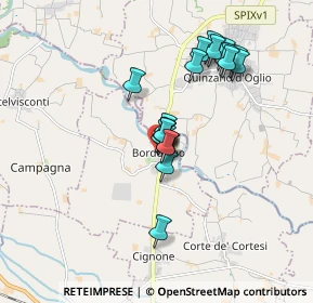 Mappa Via Castello, 26020 Bordolano CR, Italia (1.361)
