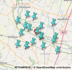 Mappa Via Castello, 26020 Bordolano CR, Italia (6.42842)