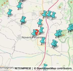 Mappa Via Olmo, 36025 Noventa Vicentina VI, Italia (4.764)