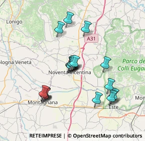 Mappa Via Olmo, 36025 Noventa Vicentina VI, Italia (6.6695)