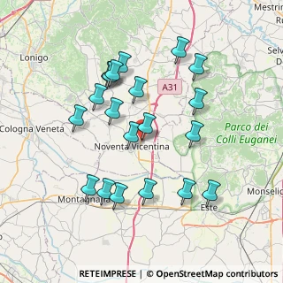 Mappa Via M. Buonarroti, 36025 Noventa Vicentina VI, Italia (7.3345)
