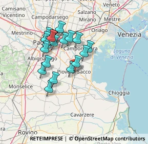 Mappa Via Cardano, 35028 Piove di Sacco PD, Italia (11.9645)