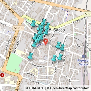 Mappa Via Roma, 35028 Piove di Sacco PD, Italia (0.1685)