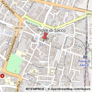 Mappa Via Roma, 19, 35100 Piove di Sacco, Padova (Veneto)