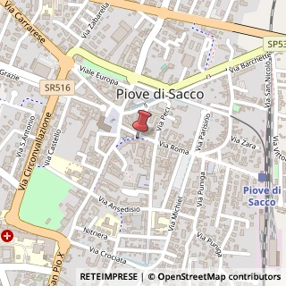 Mappa Via Roma, 14, 35028 Piove di Sacco, Padova (Veneto)