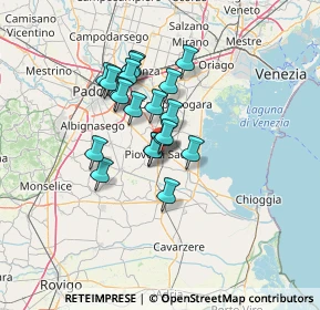 Mappa Via Stamperia, 35028 Piove di Sacco PD, Italia (9.6905)